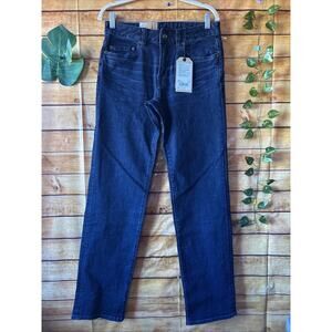 Prana Hillgard Slim Jeans Men 28x32 Tapered Denim Organic Dark Ozone Wash NEW